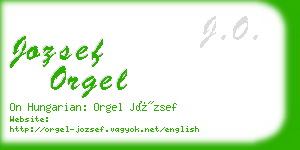 jozsef orgel business card